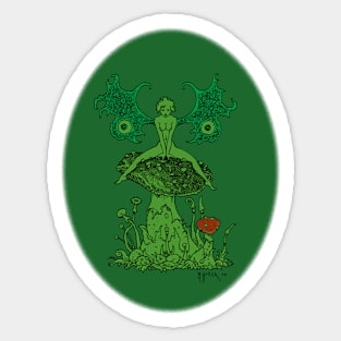 Mushroom Fairy Sticker